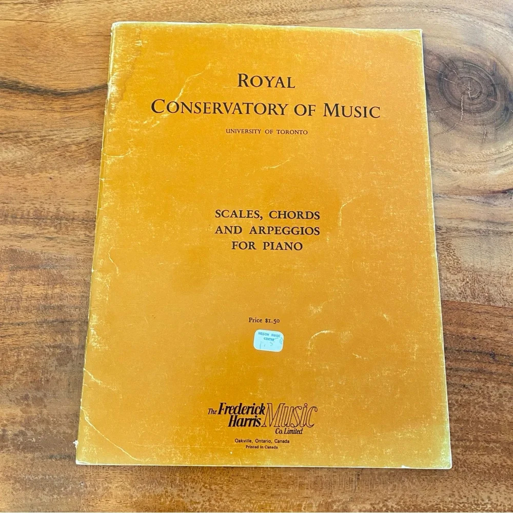1948 Royal Conservatory of Music Scales, Chords Book for Piano